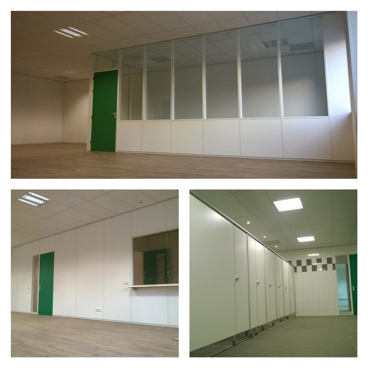 Puntjes op de "i" #Dijck Maasbree <a href="/Teunissen_BV/">Teunissen BV</a> . Complete afbouw conform "Van Dijck-Concept" met groene HPL deuren.