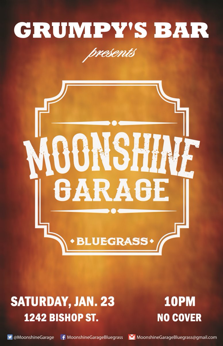 This weekend at Grumpy's Bar: Saturday Night Bluegrass Extravaganza w/ Moonshine Garage. (1242 Bishop St.) #Montreal