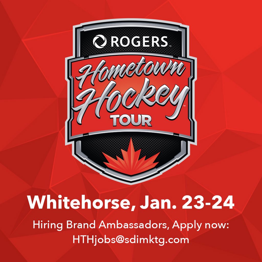 CoralieU's tweet photo. Looking for a sweet weekend work opportunity? Join the @SDImktg crew at @Rogers  @hometownhockey_ in #Whitehorse! https://t.co/ZSu0WabVLH