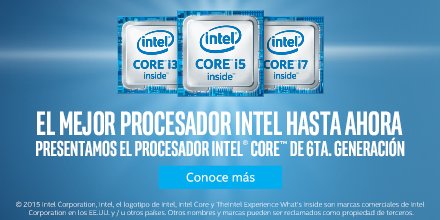 intel_la's tweet image. Cambia tu definición de velocidad. Te presentamos el nuevo procesador Intel® Core™ de 6ta. Generación.