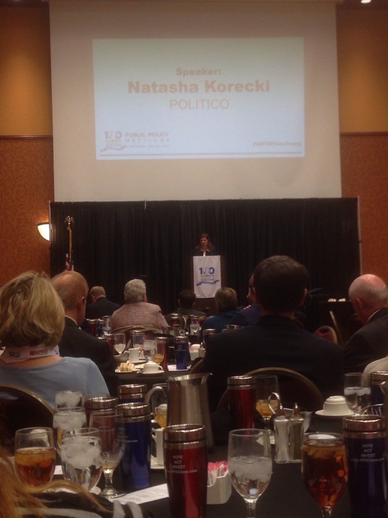 The <a href="/politico/">POLITICO</a> IL Playbook's <a href="/natashakorecki/">Natasha Korecki</a> updating <a href="/ILREALTOR/">Illinois REALTORS®</a> members