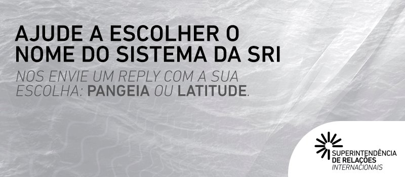 Ajude-nos a dar um nome para nosso sistema! Nos responda com a sua escolha: #TeamPangea ou #TeamLatitude?