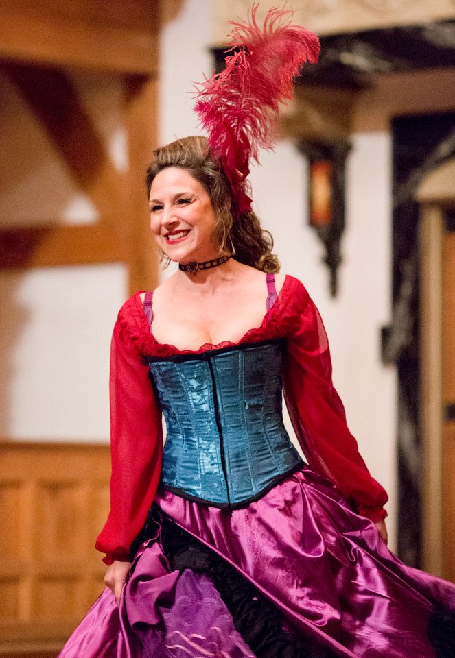 MBU_Shakespeare's tweet photo. Happy #womancrushwednesday, Ginna Hoben for #ASCRenSeason roles! Here she is as Mistress Overdone in #ASCMeasure! https://t.co/J1PeE3oEUg