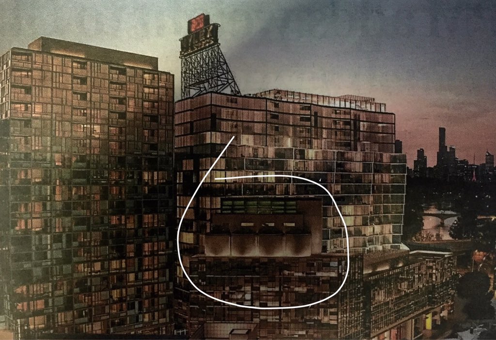 danziffer's tweet photo. Struggling to find the silos in the mega #NylexClock development in #Richmond? You're welcome. https://t.co/TEzOYAD3yf