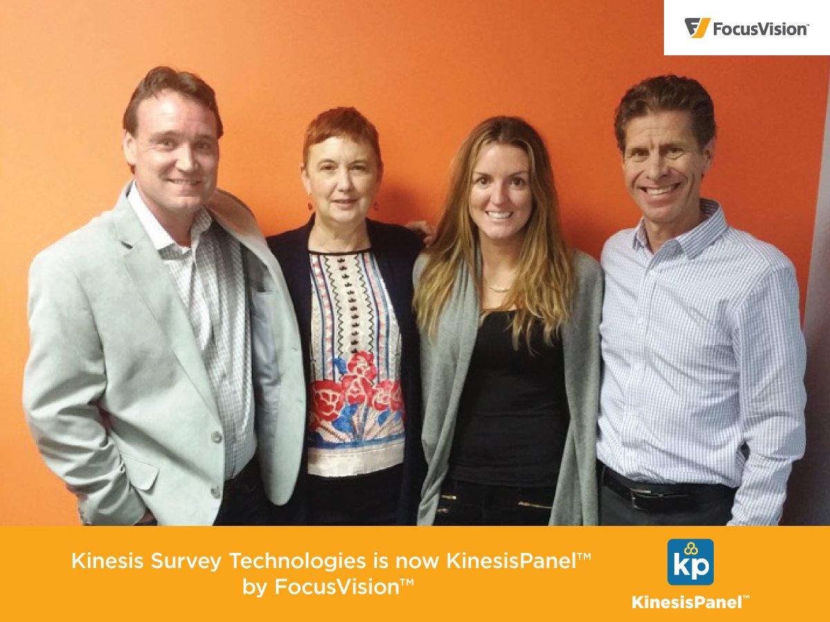 FocusVisionInfo's tweet photo. ICYMI: Exciting things are ahead with @Kinesis_Survey on our team. Learn more: https://t.co/wgHSACmnKm #mrx #newmr https://t.co/aqW4igTfXC