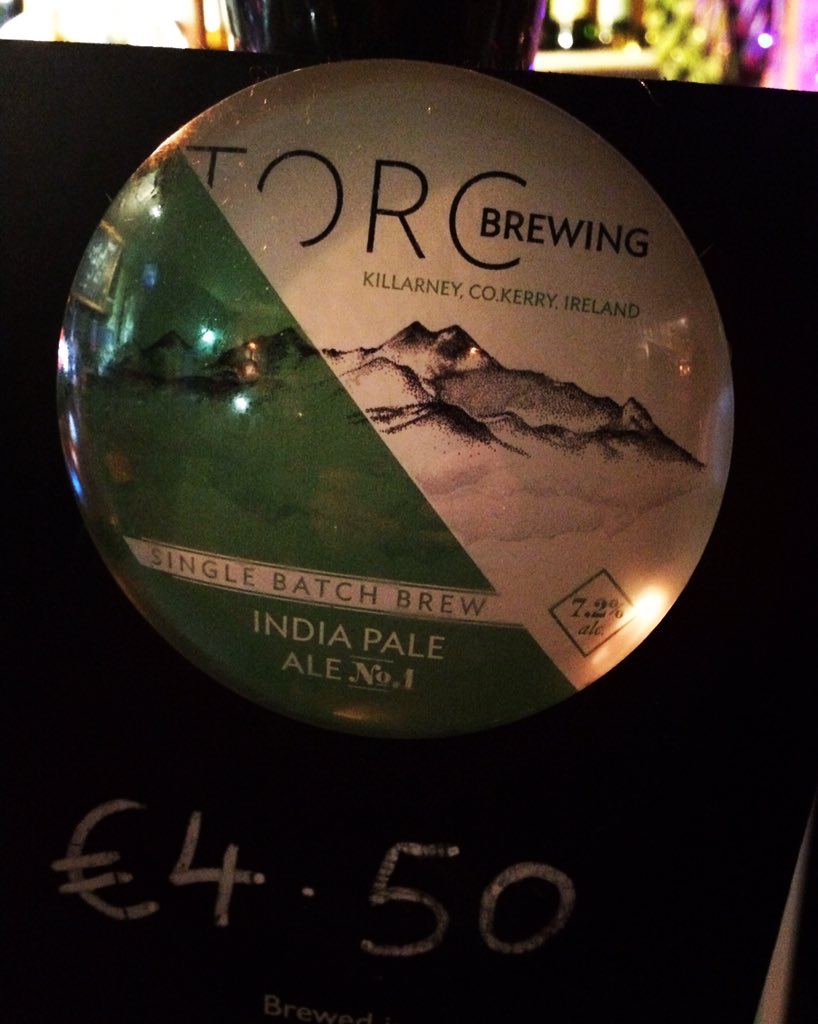 Fionnbarra (@fionnbarracork) on Twitter photo Escape the rain and say hello to the newest Cask <a href="/torcbrewing/">Torc Brewing Company</a> #caskale #IPA #killarney #irishale Escape the rain and say hello to the newest Cask <a href="/torcbrewing/">Torc Brewing Company</a> #caskale #IPA #killarney #irishale