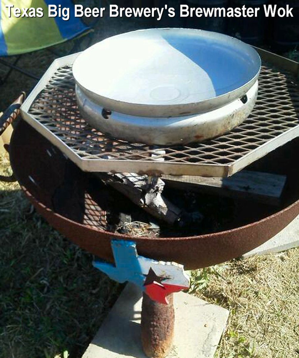 The Brewmaster Wok: A repurposed busted keg. Tomorrow we will be stir-frying chicken, vegies and potatoes in butter!