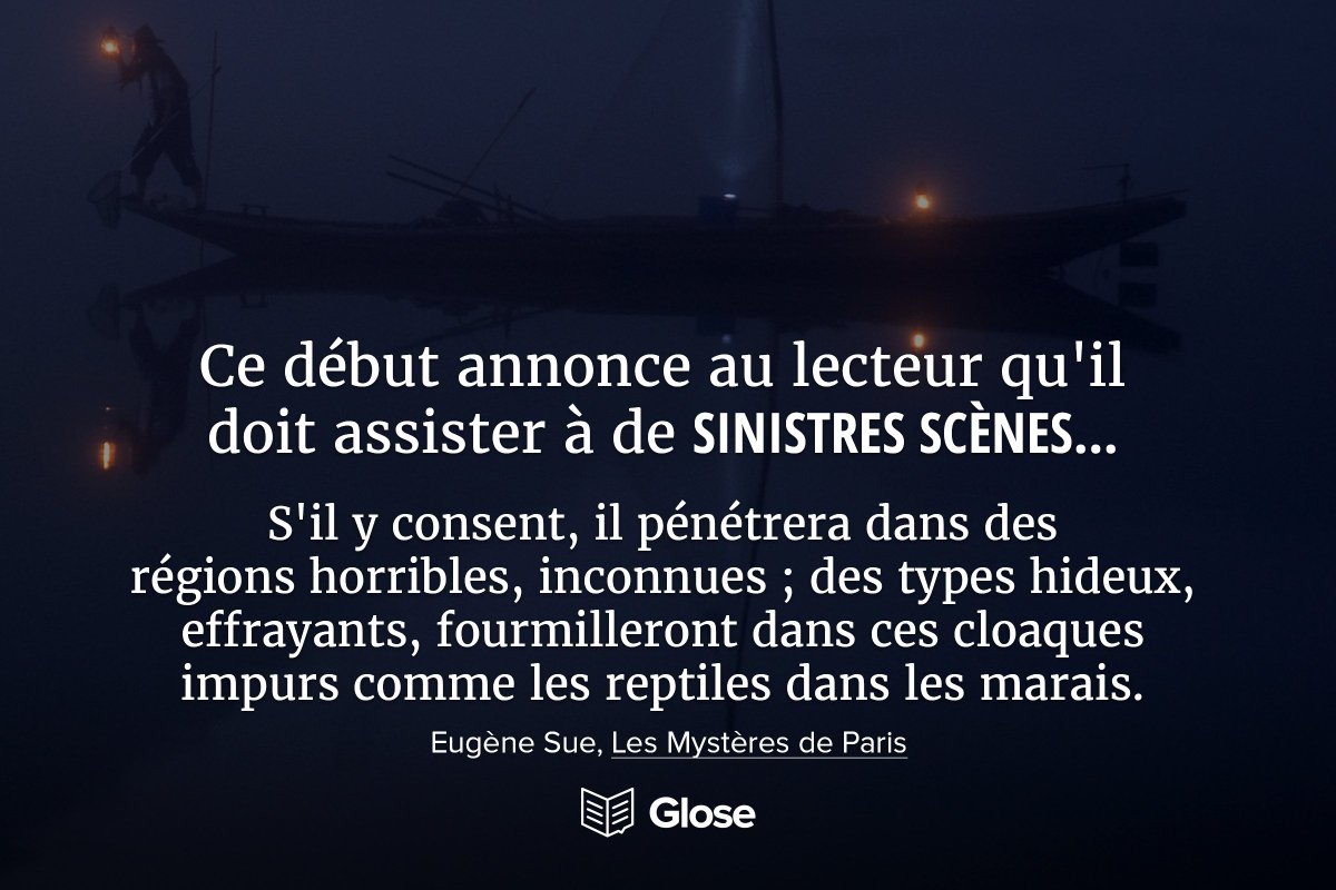 La promesse au lecteur des Mystères de Paris, le roman feuilleton phénomène du XIXème siècle #eugenesue