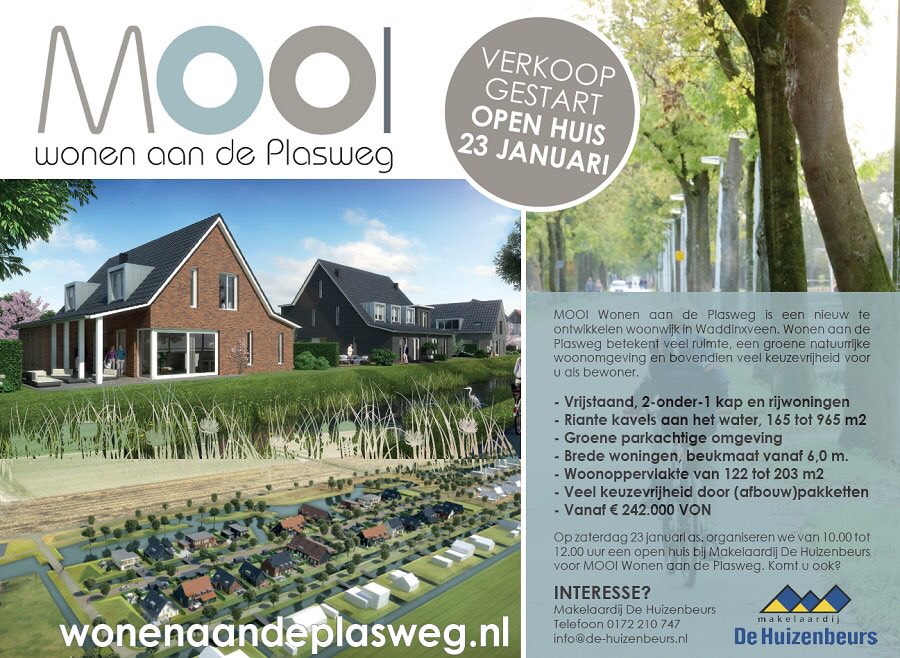WonenadPlasweg's tweet photo. #OPENHUIS #INLOOPDAG 23-01 10.00-12.00uur @WonenadPlasweg MOOI wonen en VRIJ #WOONKAVELS @dehuizenbeurs @VinkBouw https://t.co/eZRDABeHsU