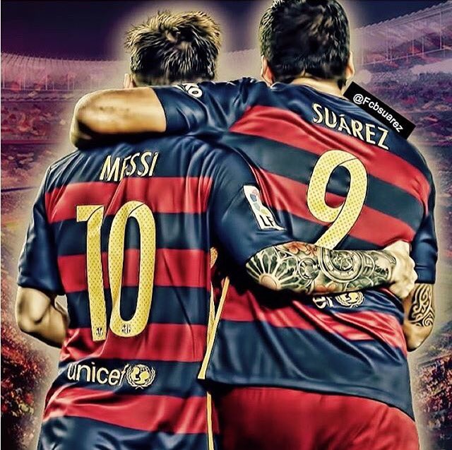 barca_edition's tweet photo. Messi &amp; Suárez!! https://t.co/HICusv38k2