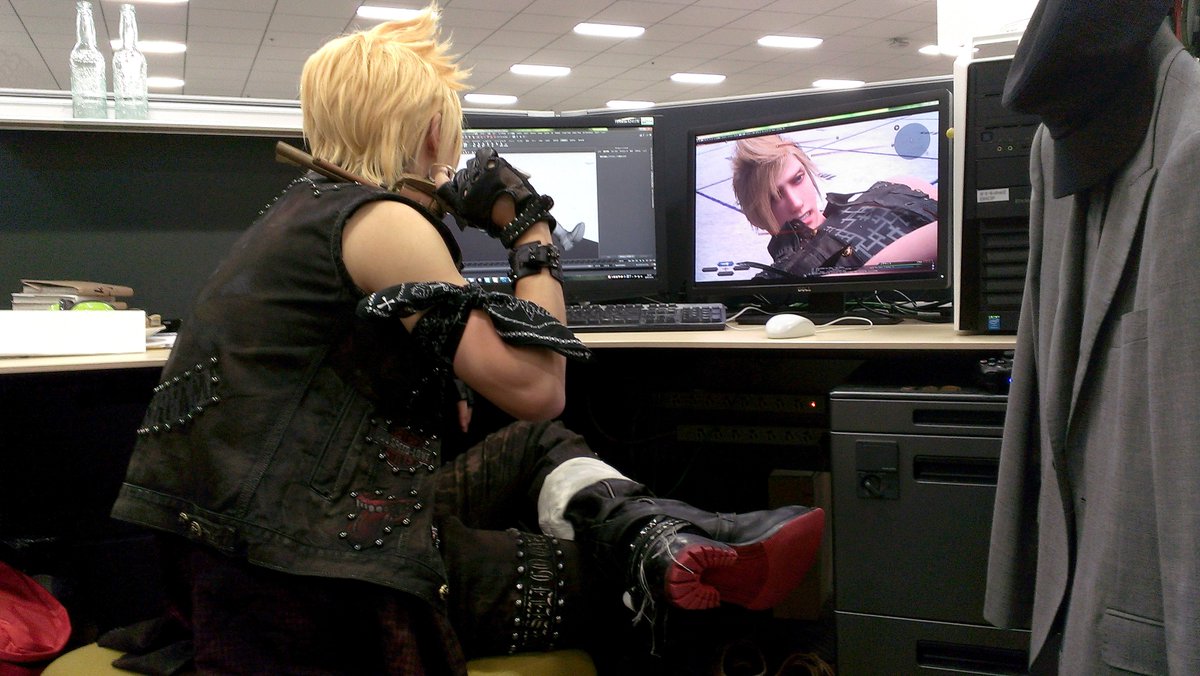 final fantasy xv on twitter hello toyama san from the animation