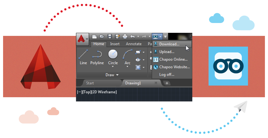 chapootweets's tweet photo. Discover Chapoo Connect for AutoCAD. A free plugin available on our website (Windows only) https://t.co/7gbxoBhLrl https://t.co/0ekBuOK6mc