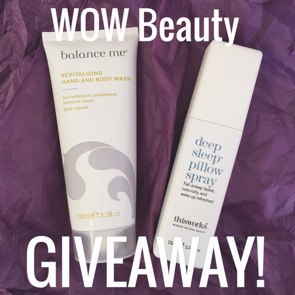WOWbeaute's tweet photo. To #win this wellbeing giveaway! Follow, RT &amp; Tell us your #WomenCrushWednesday #giveaway #skincare #wowbeauty2016 https://t.co/wH2sv9WcI6