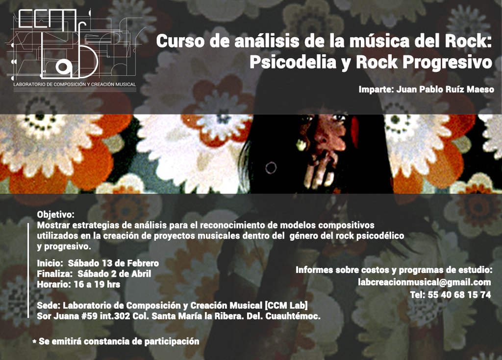ccm_lab's tweet image. Inscripciones abiertas!!
informes: labcreacionmusical@gmail.com