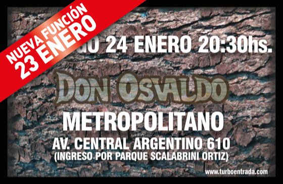 Se viene un finde a puro <a href="/DonOsvaldoOf/">Don Osvaldo</a> en <a href="/MetropolitanoRo/">Metropolitano Ros</a> 
No te quedes afuera #Rosario #shows