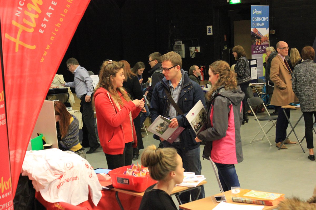 durhamSU's tweet photo. If you haven't been along already our Housing Fair is still going strong in the Ballroom #StopThinkSign https://t.co/LoU0sXlurj