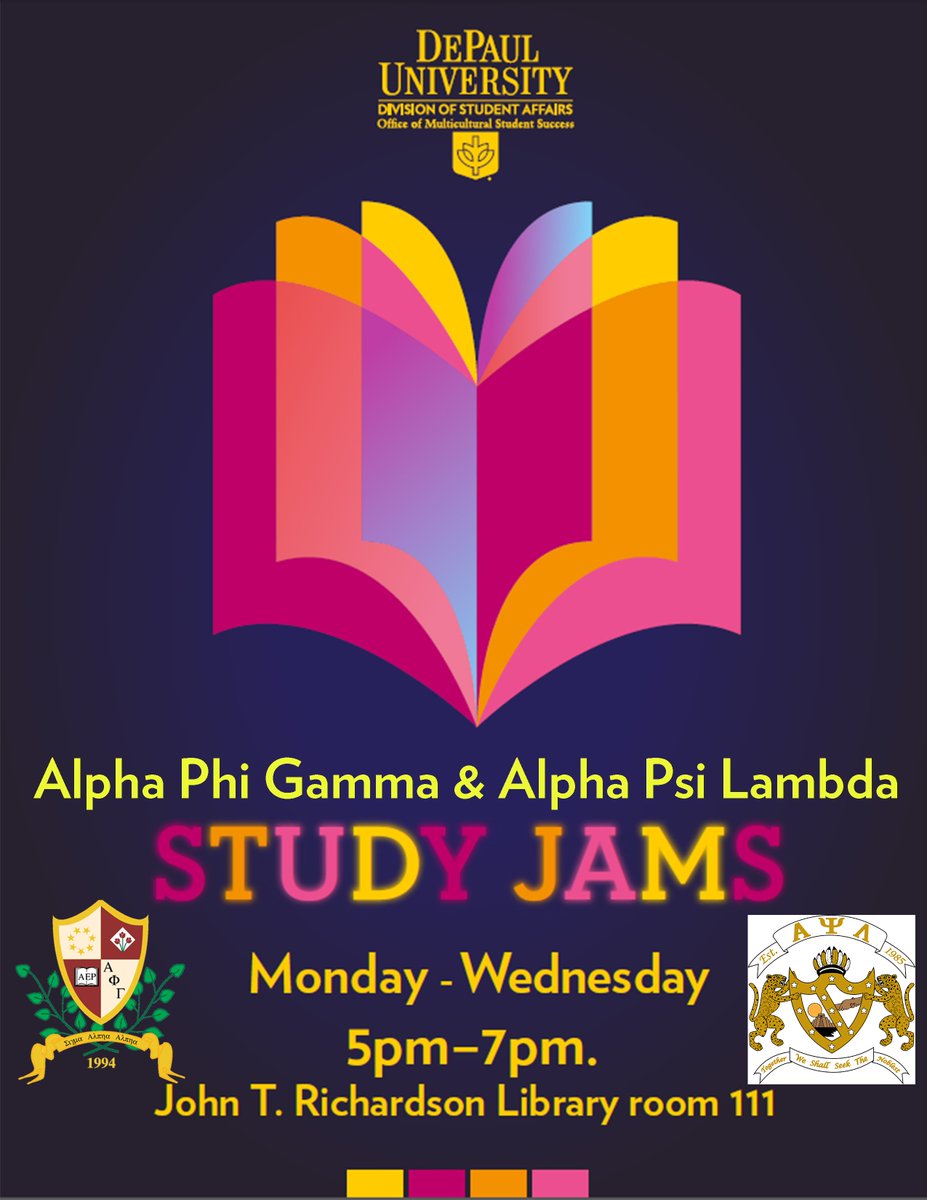 Join us at Study Jams today in the JTR Library from 5pm-7pm! Come meet our new sisters!