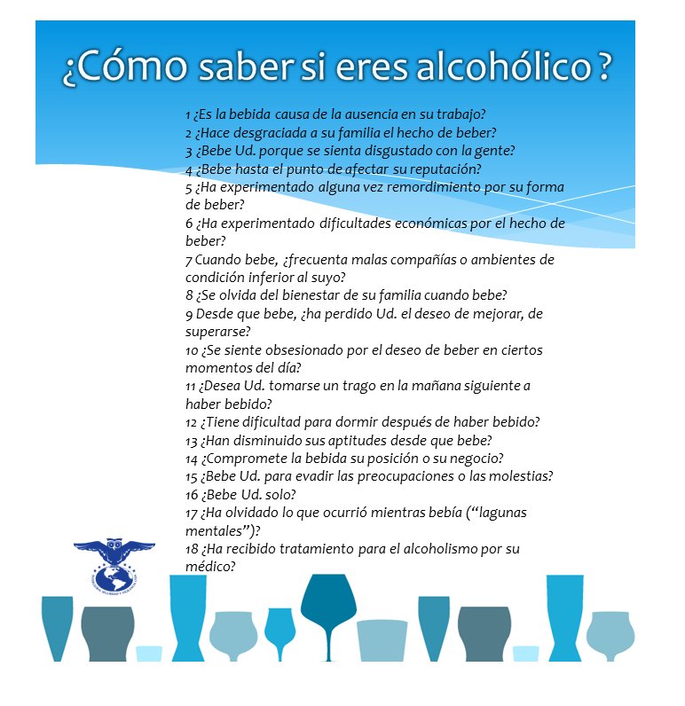 Intergloballtda's tweet photo. Si contestas a mínimo tres preguntas "SI" se podría interpretar que se encuentra en el primera grado de alcoholemia. https://t.co/CDtFwzRk4G