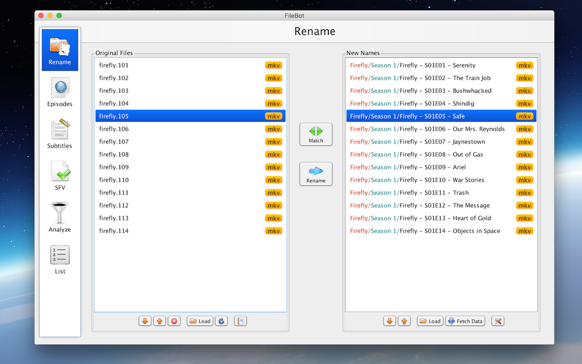 sourceforge's tweet photo. Organize your TV file chaos w/ #FileBot! The ultimate TV & Movie Renamer/Subtitle Downloader https://t.co/f3d6bcC0cB https://t.co/EyUvfeoRhd