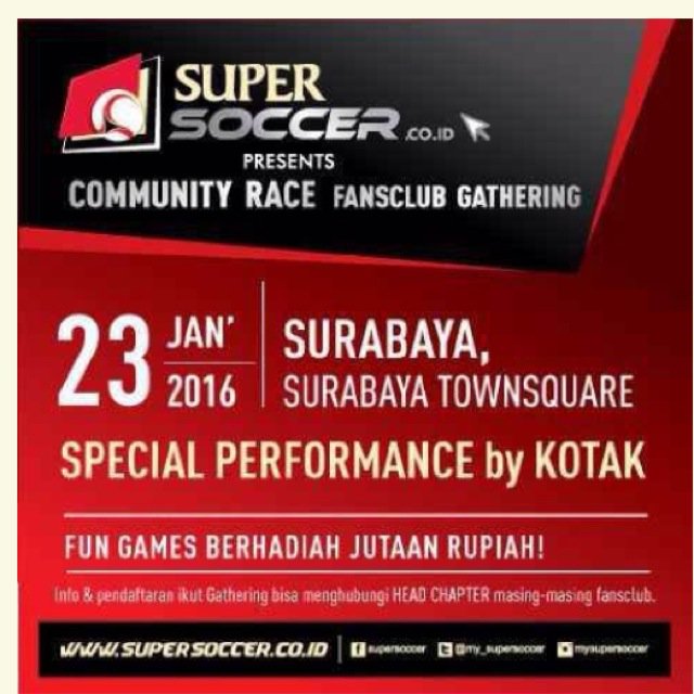 Ya benar tgl 23 Jan Kotak akan perform diSutos Surabaya, ini penampilan spesial buat Kerabat Kotak, harus dateng!