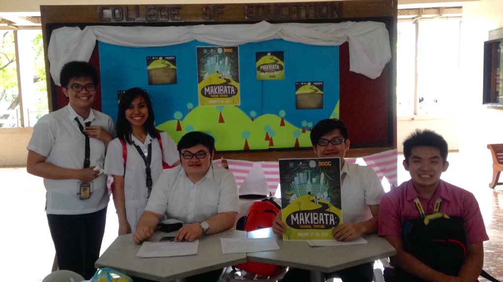 staariannee's tweet photo. Thank u so much @ScarletEduc @EDUC_STAUST (no pic tho) and @officialSOCC for manning our booth @ AM blg! #Makibata π https://t.co/CUV26RjfNx