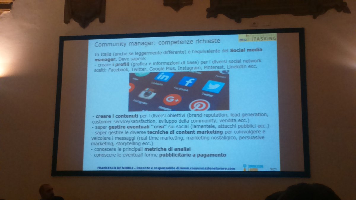 stefaniapianu's tweet photo. Un #commuitymanager deve: @denobilif @FlashGiovani @SocialLABbo https://t.co/rmmrUjeoqF