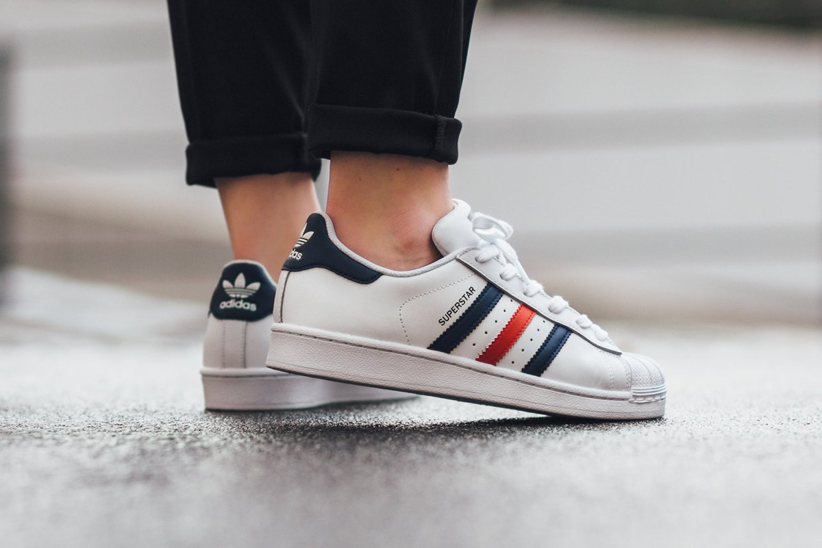 adidas superstar navy red