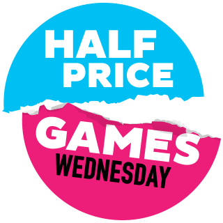 Best part about the middle of the week is #halfpricegames Wednesday! #doublethefun ALL Day Long Games are 1/2 price!