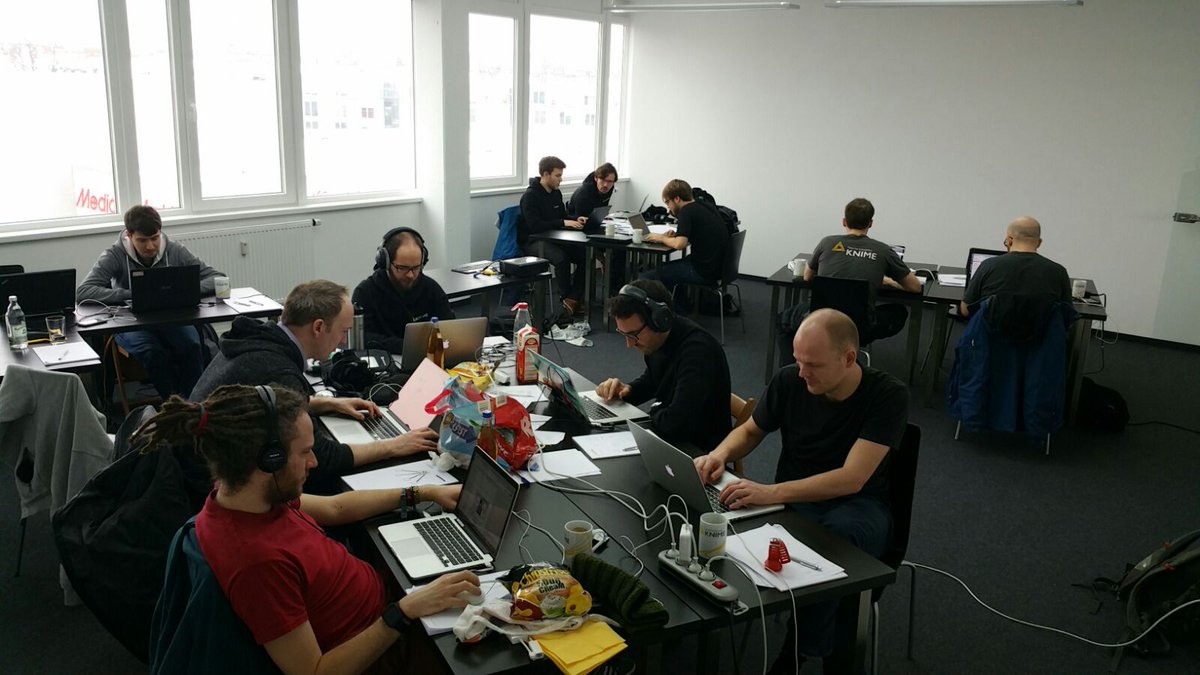 knime's tweet photo. Almost at the end of the #KNIME #Image processing #hackathon in KNIME office Konstanz. https://t.co/9EkPM6wPVv