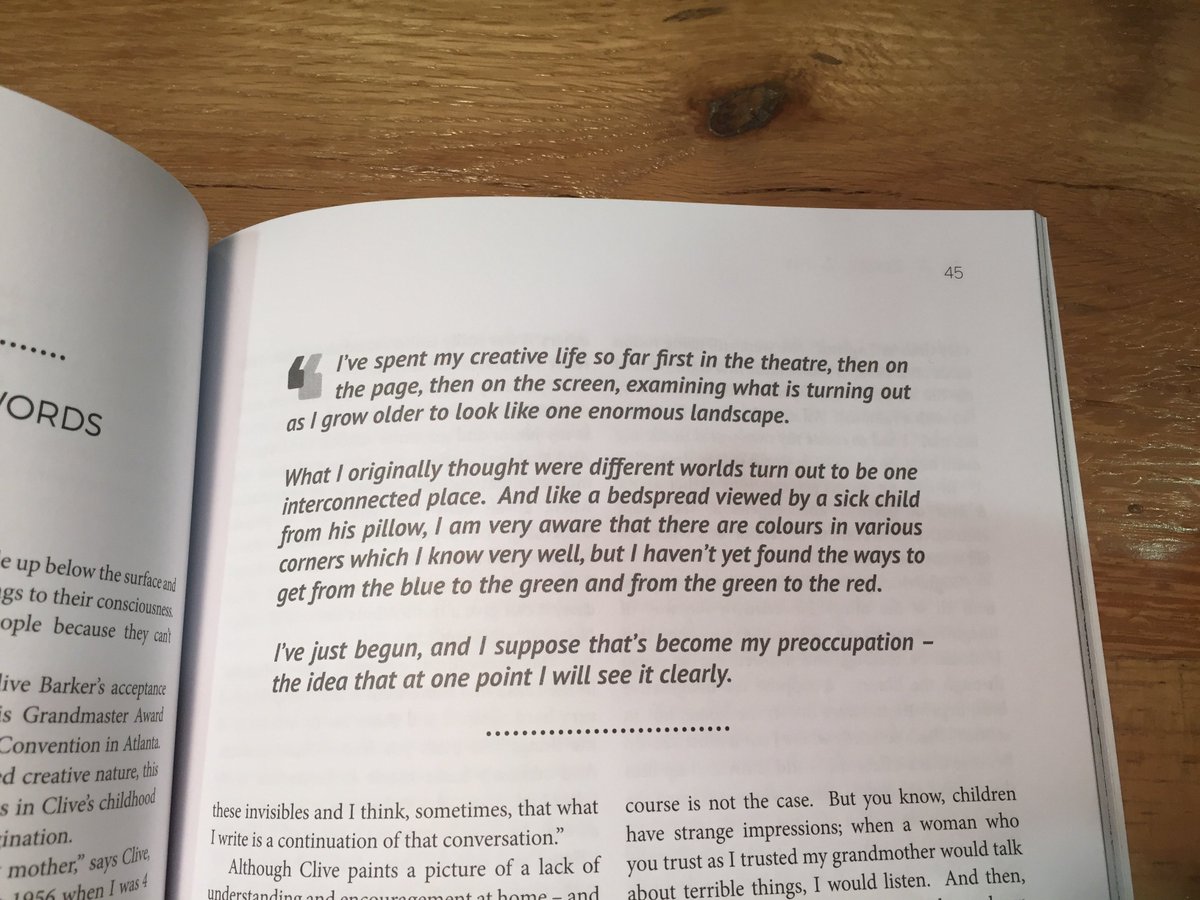 KickstarterTips's tweet photo. Inspiring words from @RealCliveBarker in @Zymbolisms! https://t.co/QDClSn9xW0