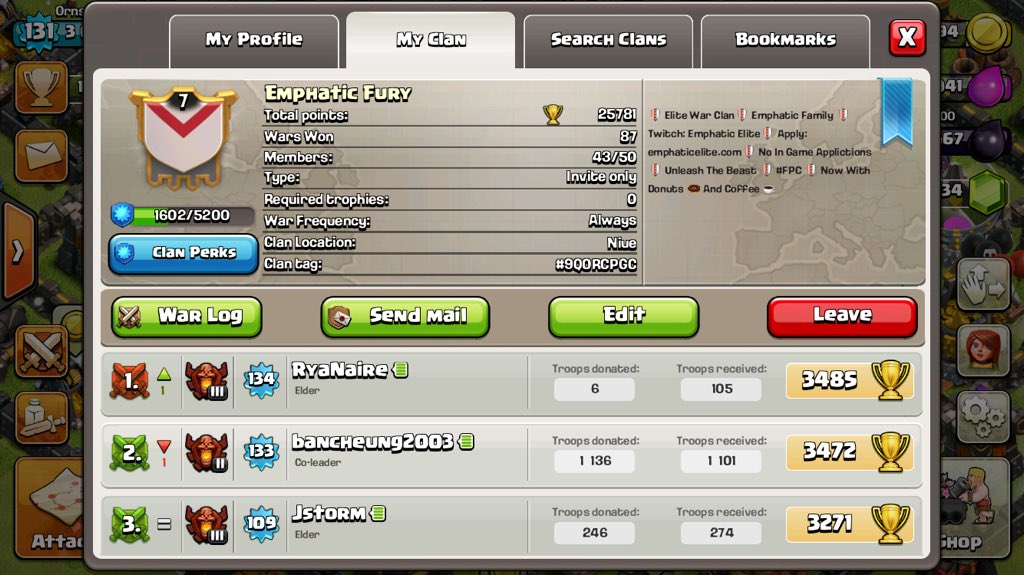 DLS_COC's tweet photo. @FPWarClans https://t.co/368yXoAasD