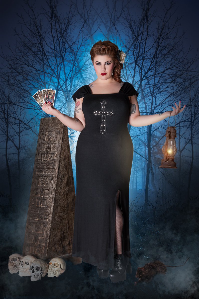 Litha Bacchi wearng our Crucifix dress #spindoctorclothing