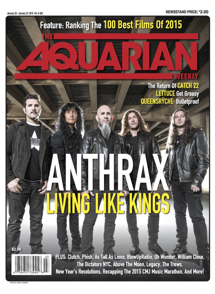 Anthrax's tweet photo. New issue feat Frank Bello and Charlie Benante of thrash metal legends Anthrax! https://t.co/ZDuc6Wn7EZ https://t.co/L8hl7ff4Ui