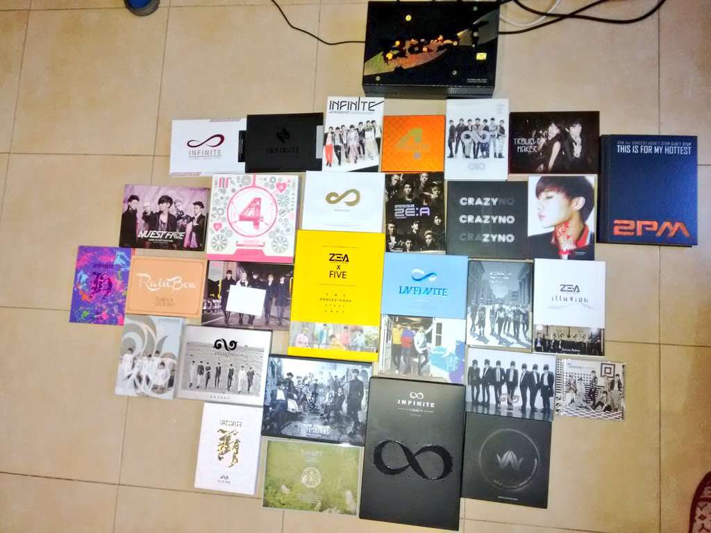 HolyInspirit_'s tweet photo. Os presento mi colección.
#Infinite #ZEA #4minute #nuest #beast #rainbow #2pm #crazyno #vav #b1a4 https://t.co/M63ZMPAHHv