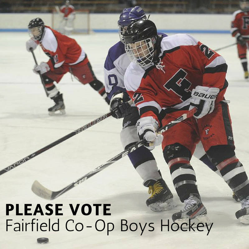 teamwebdesign's tweet photo. My sons team is nominated as #RudenReport Team of the Week. Vote Fairfield CoOp Hockey Team! https://t.co/ti23m7yKtw https://t.co/riwR8Qvmn9