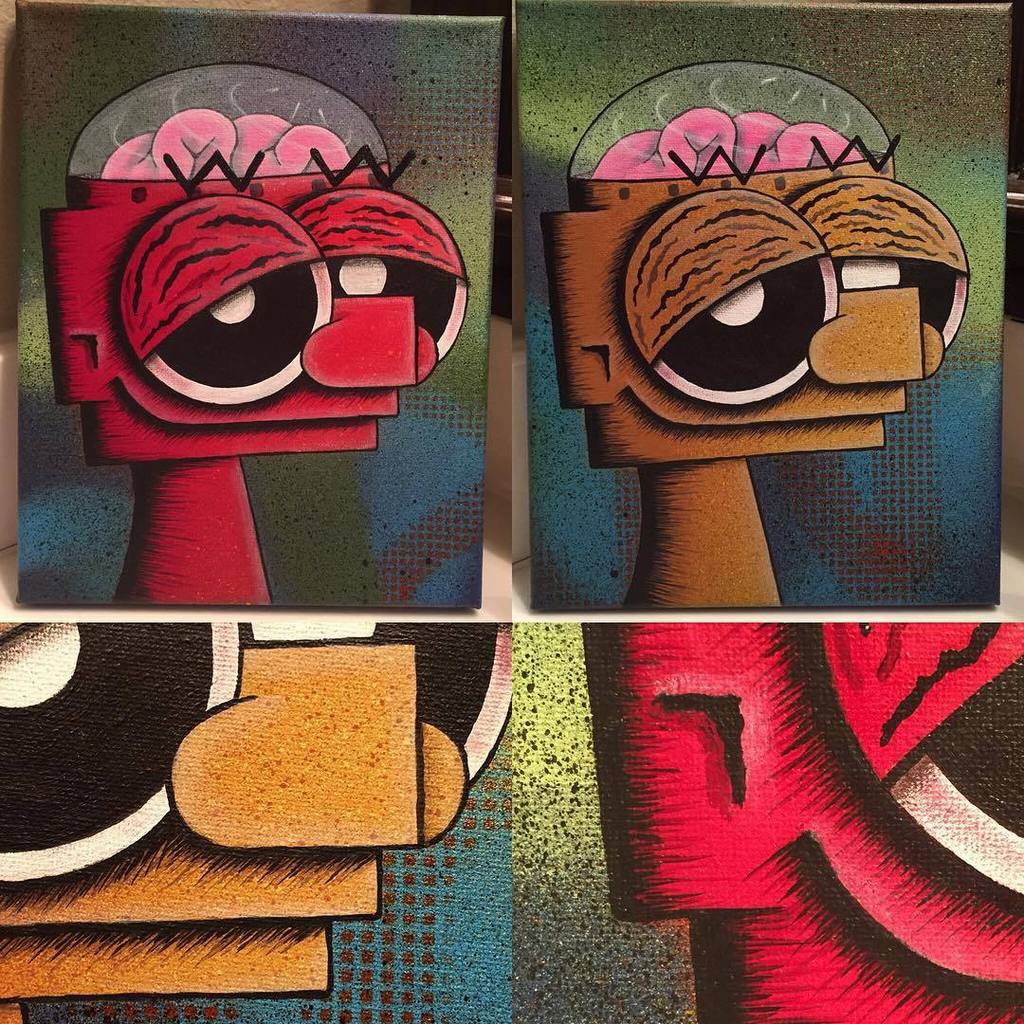 Otherbots's tweet image. Newest jams - red/sand colored robots #happyrobots #happy #robot #8x10 #710 #420 #mixedmedia #originalart #atx by h…