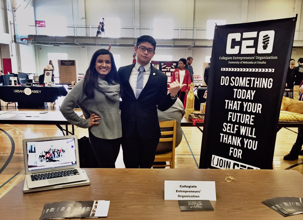 unoceo's tweet photo. Stop by &amp; say hi to us at the involvement fair in HPER! We'll be here until 2!! https://t.co/H1O3XcmX6s