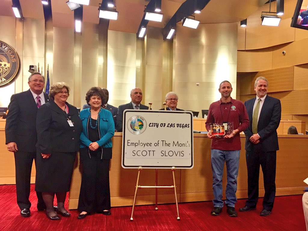 Congratulations to our Employee of the Month Scott Slovis from our code enforcement team #lvcouncil