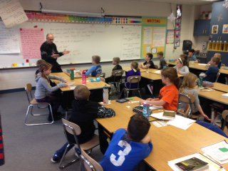 mrsdoll4's tweet photo. @KanelandKST 4th graders were so excited to have a visit from Village President, Mr. Dave Anderson today! https://t.co/itlmYmvFZo
