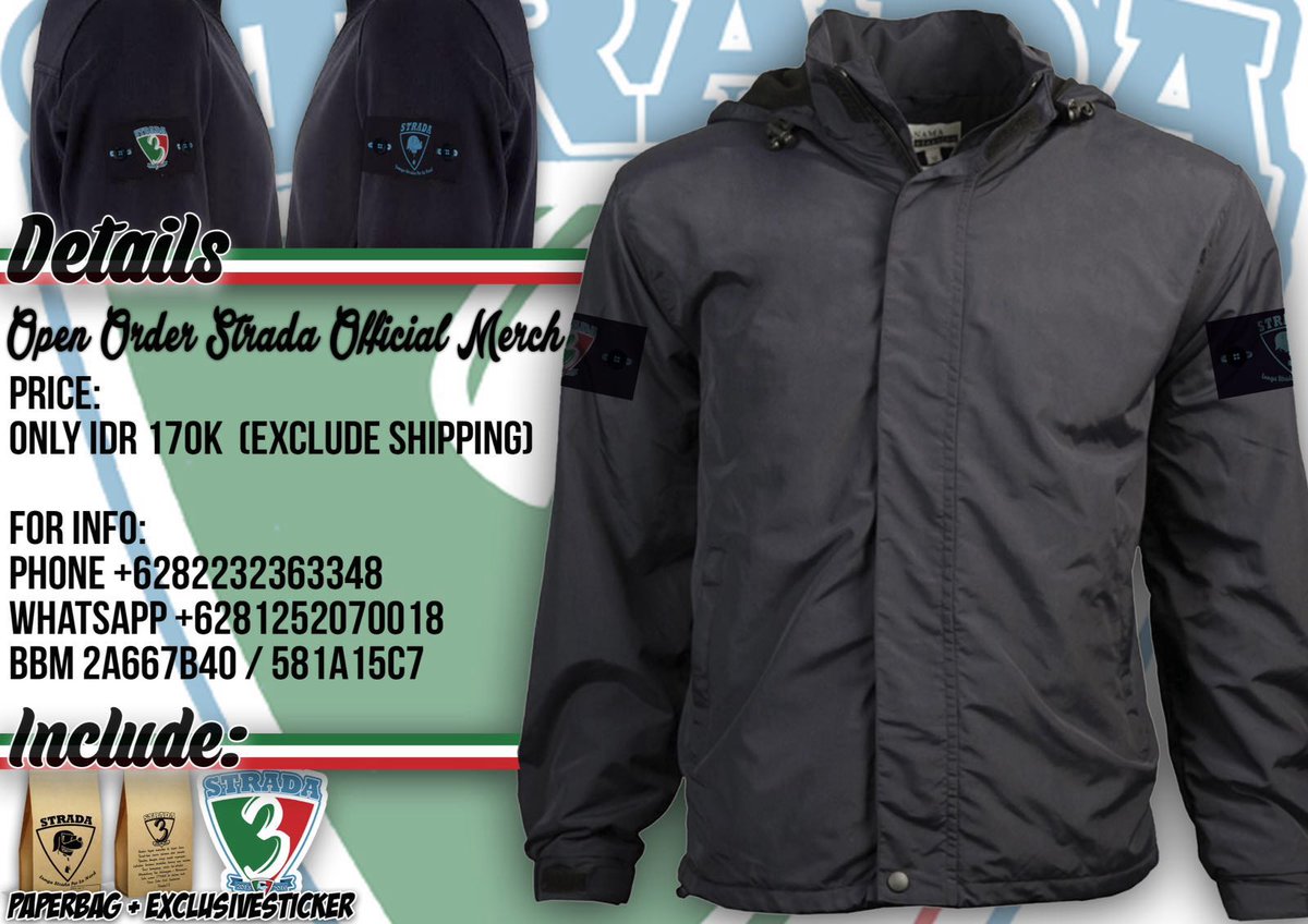 ICI_SDA's tweet photo. Yg berminat Jaket Exclusive 3 Anni @Strada13ICISDA masih terbuka gaes. silahkan hubungi nomor yg ada di flyer ya https://t.co/s27Z2JGxMv