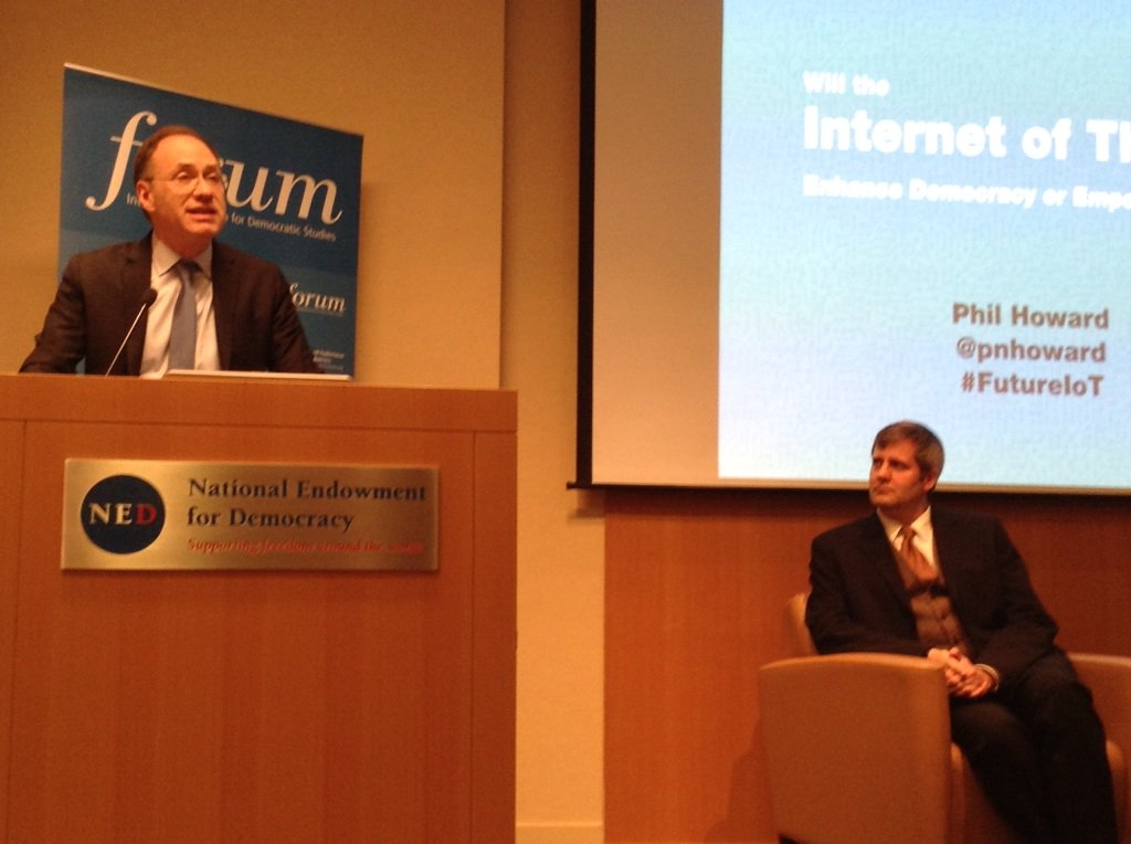 ThinkDemocracy's tweet image. Join us! @MarkNelsonCIMA introduces our discussion with @pnhoward on the #FutureIoT ned.org/events/will-th…