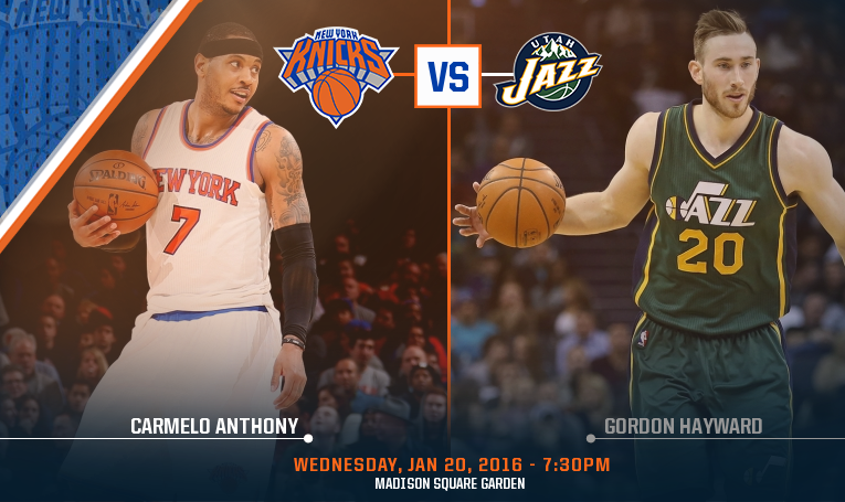 .<a href="/carmeloanthony/">Carmelo Anthony</a> &amp; the #Knicks battle Hayward's Jazz tonight <a href="/TheGarden/">MSG</a>! #NYKvsUTA

PREVIEW on.knicks.com/20eHEJD
