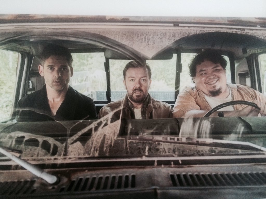rickygervais's tweet photo. #SpecialCorrespondents comes to @netflix worldwide from April 29th. https://t.co/XR57C8onLB