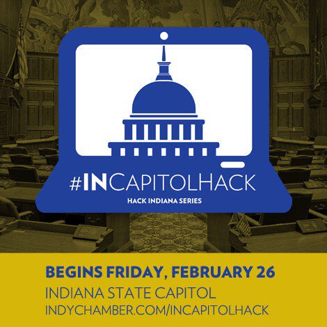 soards's tweet photo. How can tech revolutionize #Indiana government? #INCapitolHack is coming 2/26 https://t.co/3iMrcMYhAP #HackIndiana https://t.co/tBD7U3qyyt