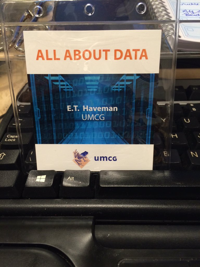 Laatste voorbereidingen #allaboutdata #umcg  250 badges