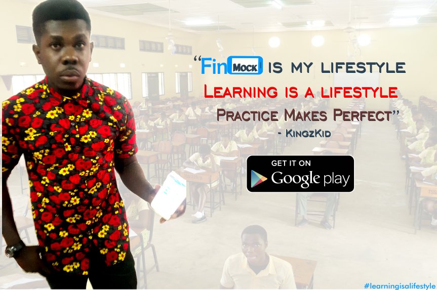 FinliteGh's tweet photo. Download #FinMock for free from the google play store &amp; Practice 4 #BECE #WASSCE. #practicemakesperfect @iamkingzkid https://t.co/yOGQO0QEDF