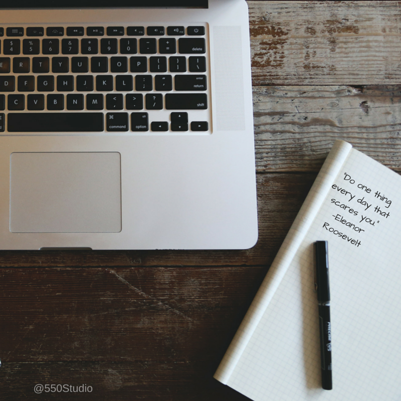 550Studio's tweet image. "Do one thing every day that scares you." —Eleanor Roosevelt #quoteoftheday #quotes