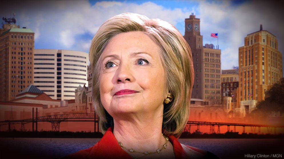 kfdmnews's tweet photo. Team coverage of Hillary Clinton's Beaumont visit. Use hashtag #hillarybmt to search coverage and tweet us @kfdmnews https://t.co/5Jgpacx0Fh