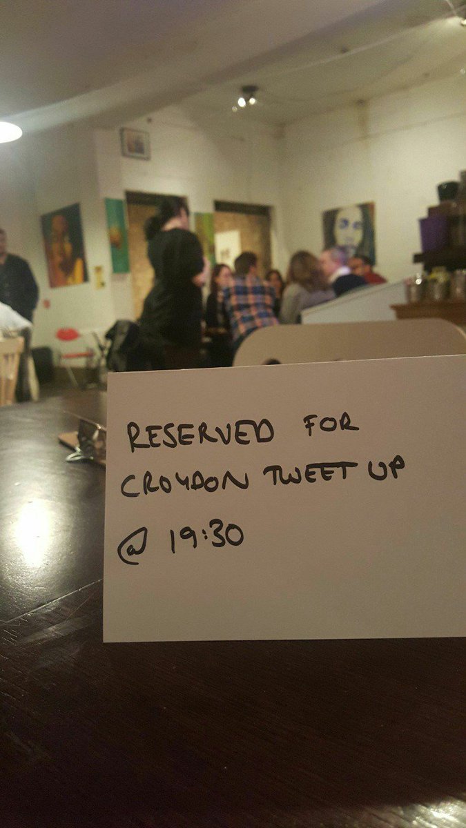 mwaarons's tweet photo. Croydon's Twitterati on track for 2016! @WendyAnnAger! https://t.co/HLb39ARFqv