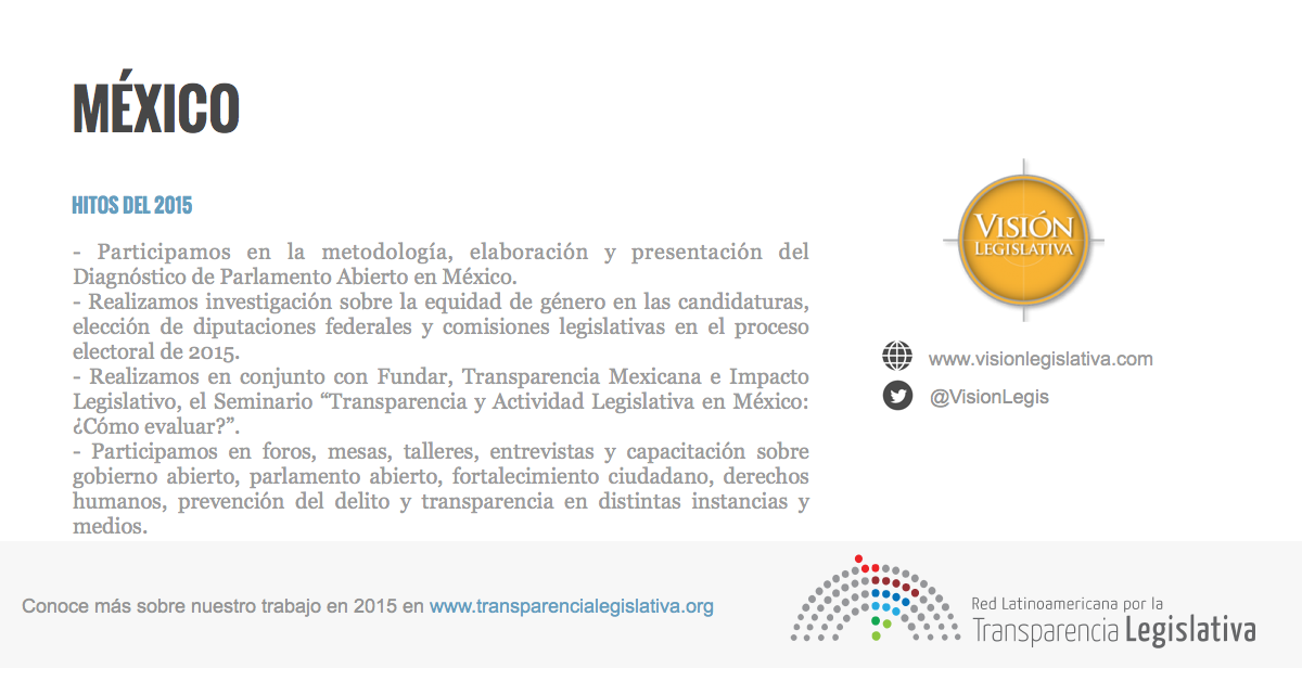 RedLTL's tweet photo. Hitos y prácticas destacadas de @VisionLegis #México #RedLTL https://t.co/WAuGRJJD6P … #parlamentoabierto https://t.co/94efmrVi2C
